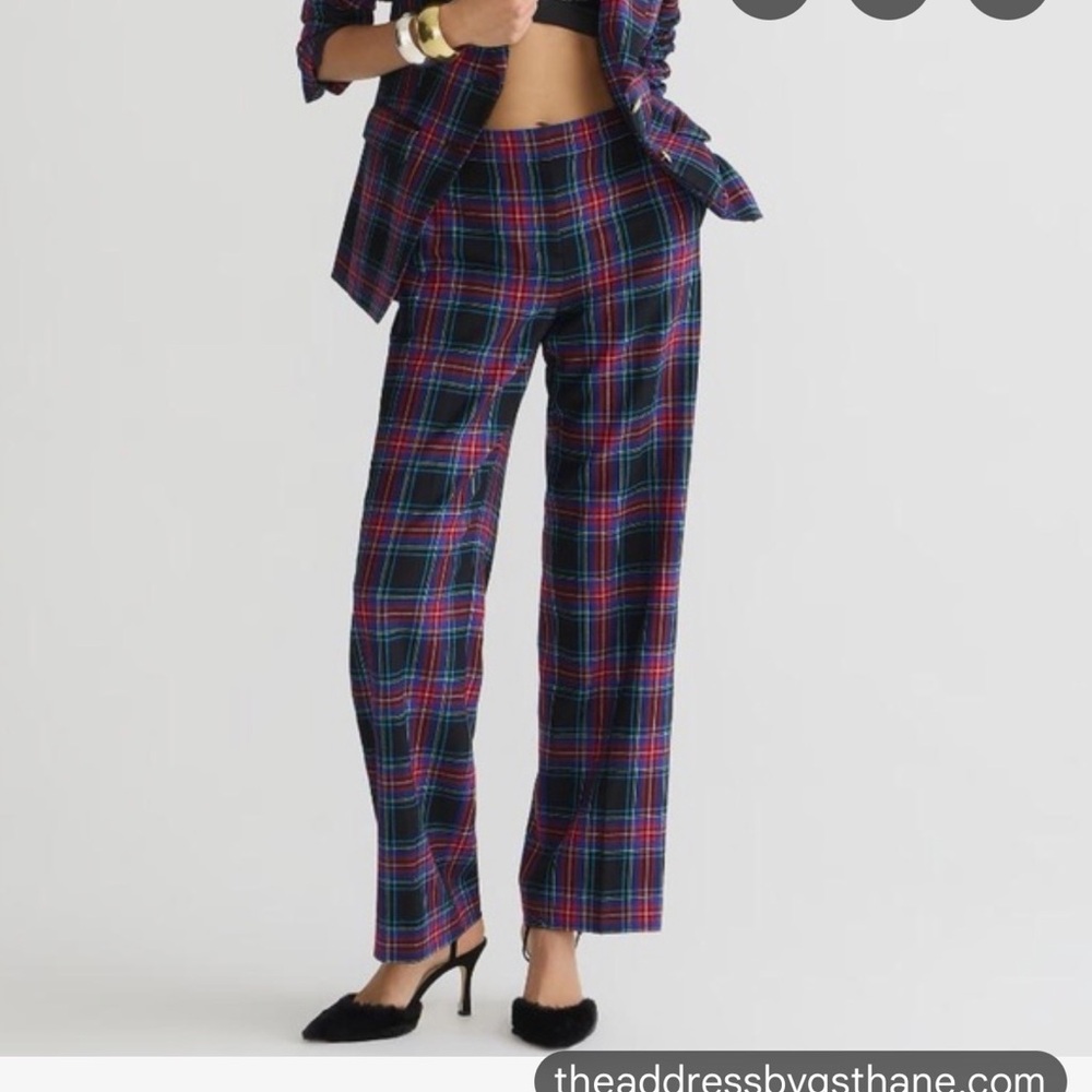 J. Crew Multicolor Plaid Women's Trousers
